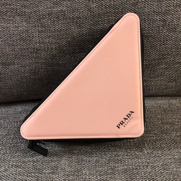 Prada Beauty Triangle Pouch Cosmetic Bag Authentic - Picture 3 of 15